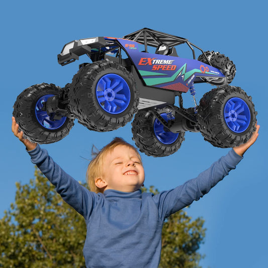 1:8 Scale Extreme Speed Off-Road RC Buggy Car with Large All-Terrain Wheels - Blue