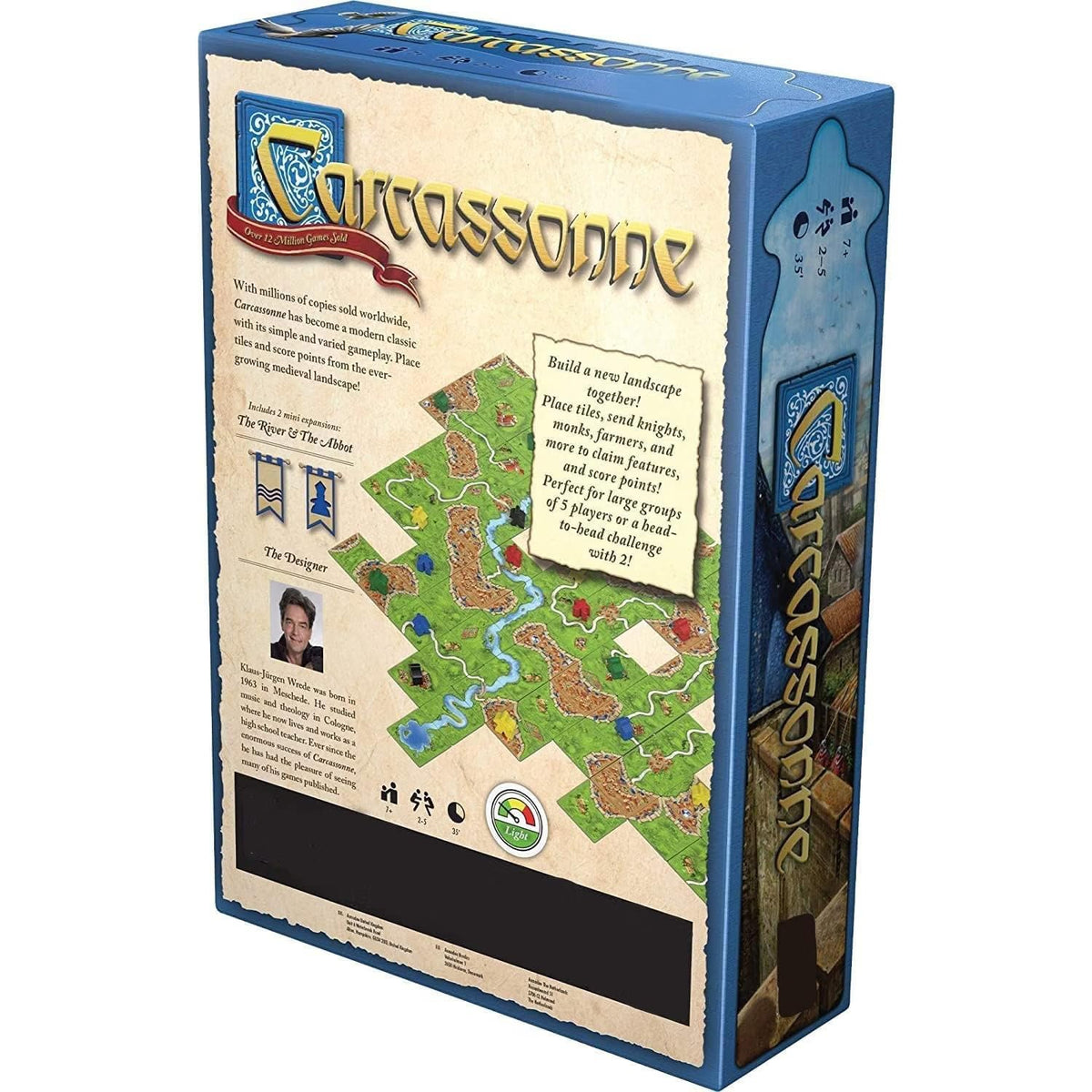 Carcassonne Strategy Tile Placement Board Game for Adults & Kids