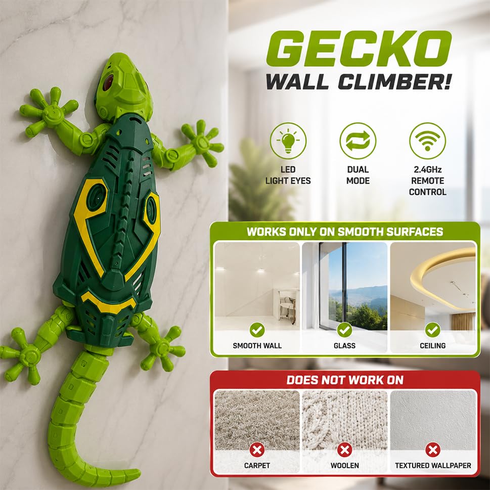 Remote Control Wall Climbing Lizard