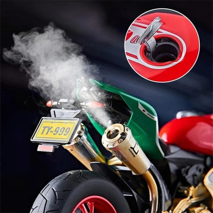 Ducati Panigale V4 SP2 Diecast Superbike Model – Premium Sports Bike Collectible with Racing Stand (Black/Silver)
