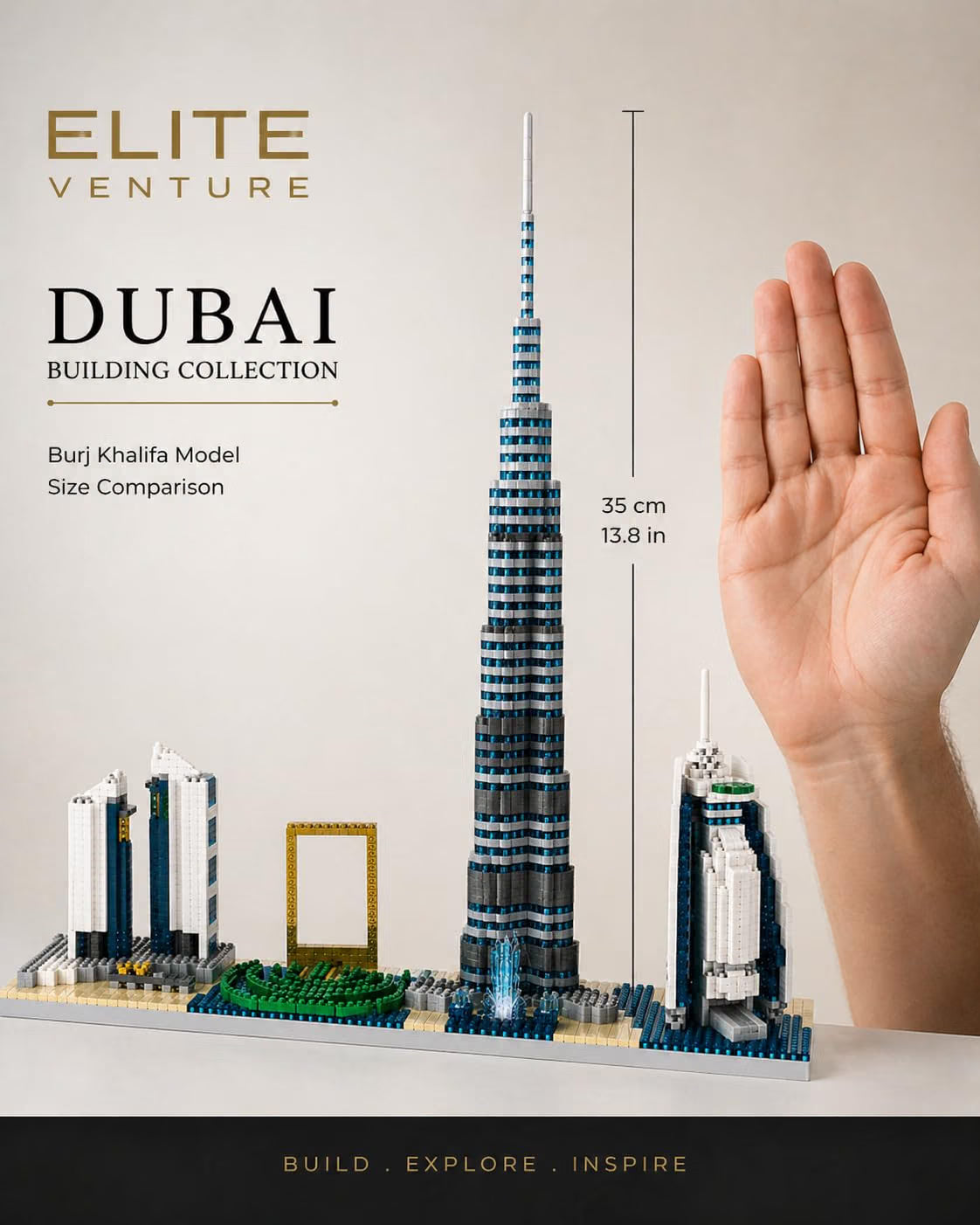 Dubai Burj Khalifa Building Blocks Set (3000+ Pieces)