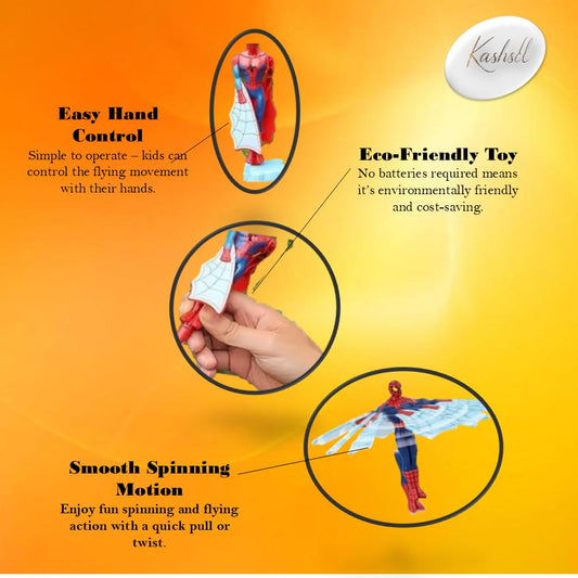 Superhero Action Toy| Hand-Press Launcher | No battery
