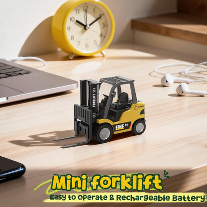 Title Qnik® 1:64 RC Forklift Truck – 2.4GHz Remote & App Control Engineering Vehicle with Working Fork