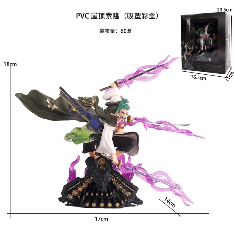 Zoro Three Sword Style Action Figure - 18 CM
