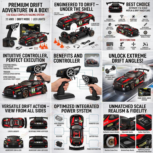 4x4 High Speed Remote Control Drift Car 2.4GHz - Assorted color