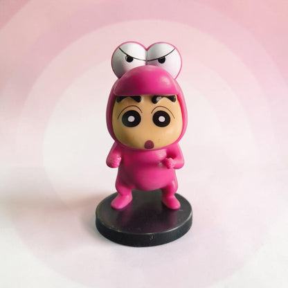 Pink Character Costume Figurine – Cute Cartoon Collectible (9 CM)