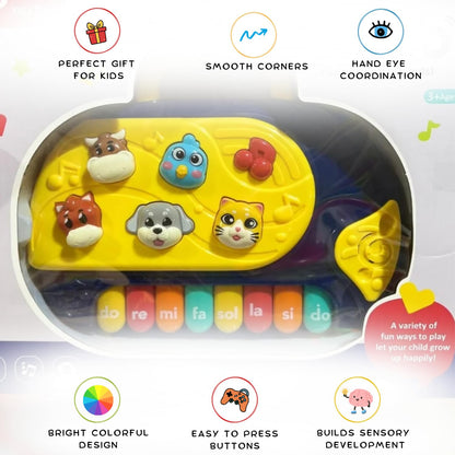 Animal Sounds Musical Piano Toy for Kids – Interactive Learning Keyboard with Lights