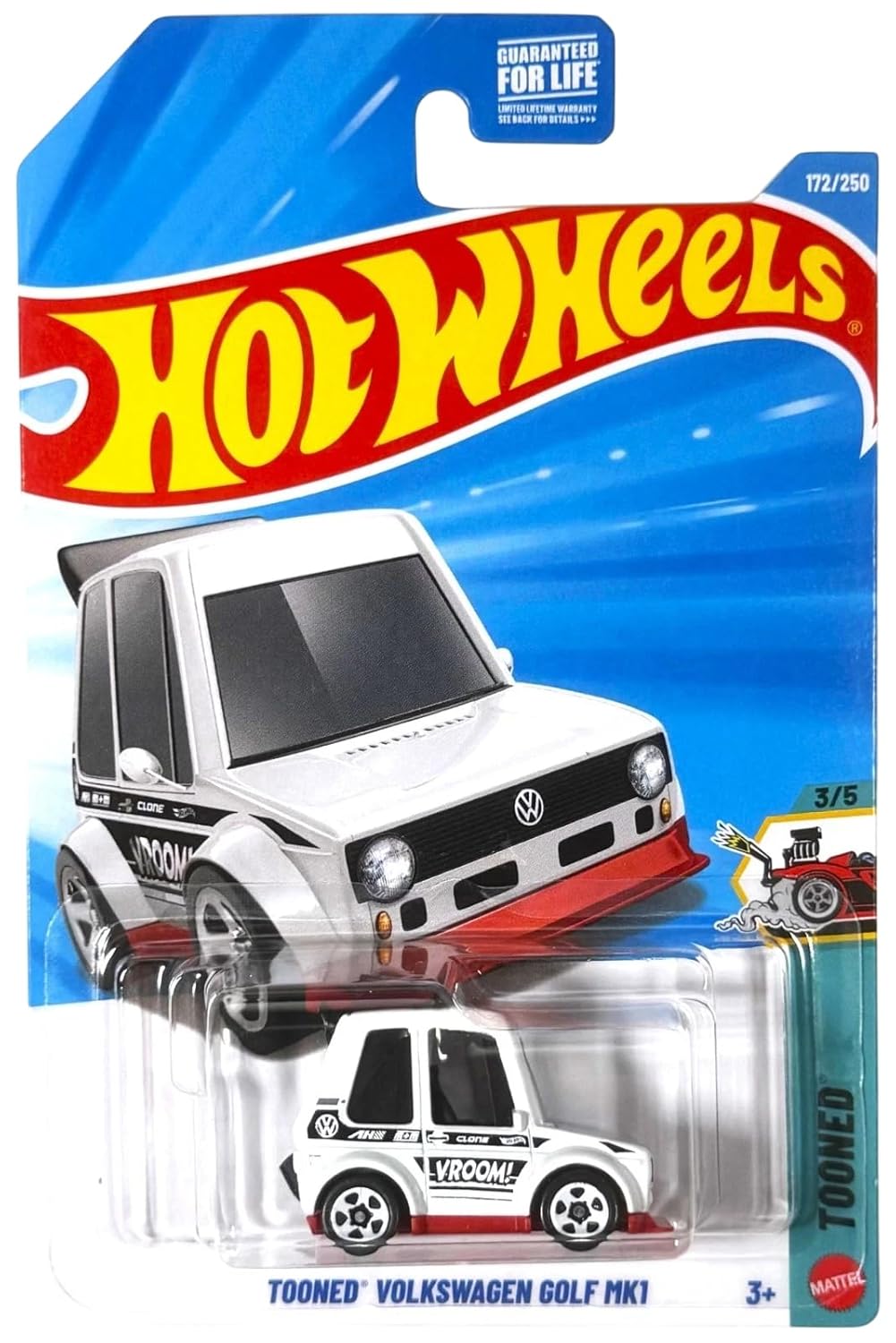 Hot Wheels 2026 Imported J case Vehicle Collection - Tooned Volkswagen Golf MK1