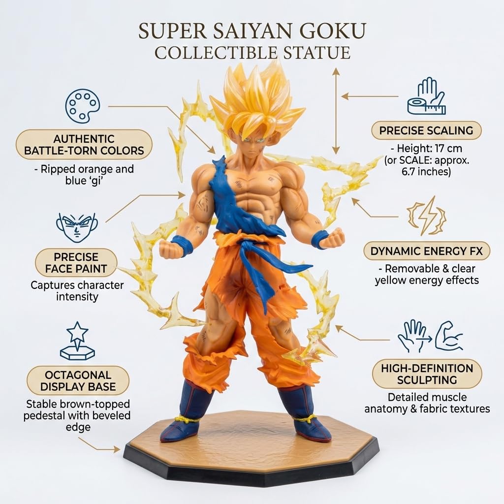 Super Saiyan Warrior Anime Action Figure - 17 CM