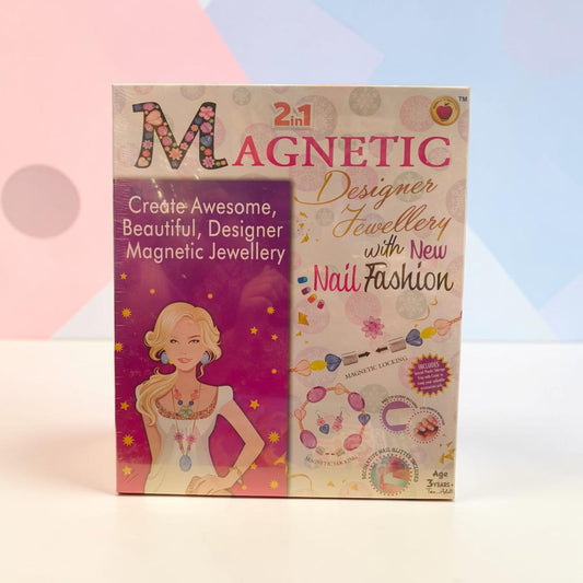 2-in-1 Magnetic Designer Jewellery & Nail Fashion Kit