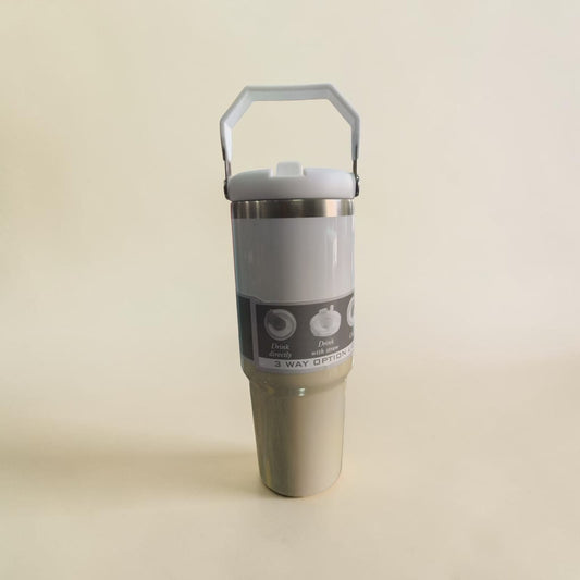 Vacuum Insulated Tumbler – 3-Way Drinking - 900 ML
