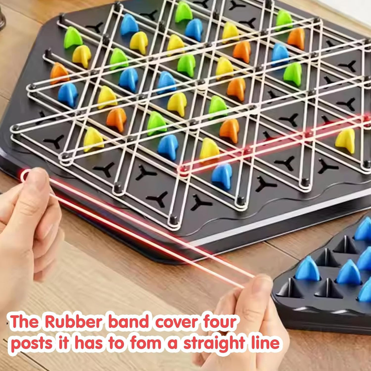 Big Triangle Chinese Checkers Board Game for Kids