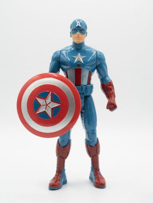 Captain Hero Light-Up Action Figure with Shield | Superhero Toy for Kids Ages 3+