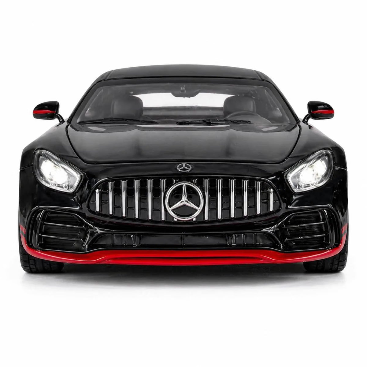 Mercedes-AMG GT Die-Cast Model Car – Black and Red Edition