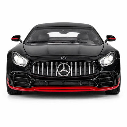 Mercedes-AMG GT Die-Cast Model Car – Black and Red Edition