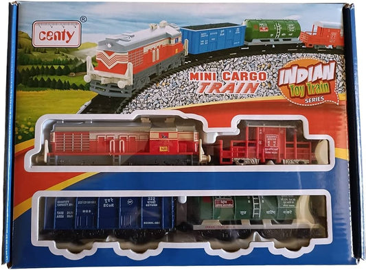 Mini Cargo Train Track Toy Set with Flash Light and Sound