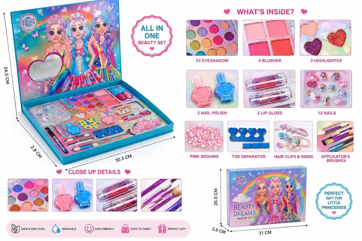 Girls’ Beauty & Makeup Kit with Accessories