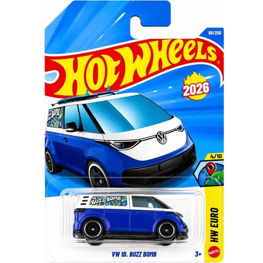 Hot Wheels 2026 Imported J case Vehicle Collection - VW ID. Buzz Bomb
