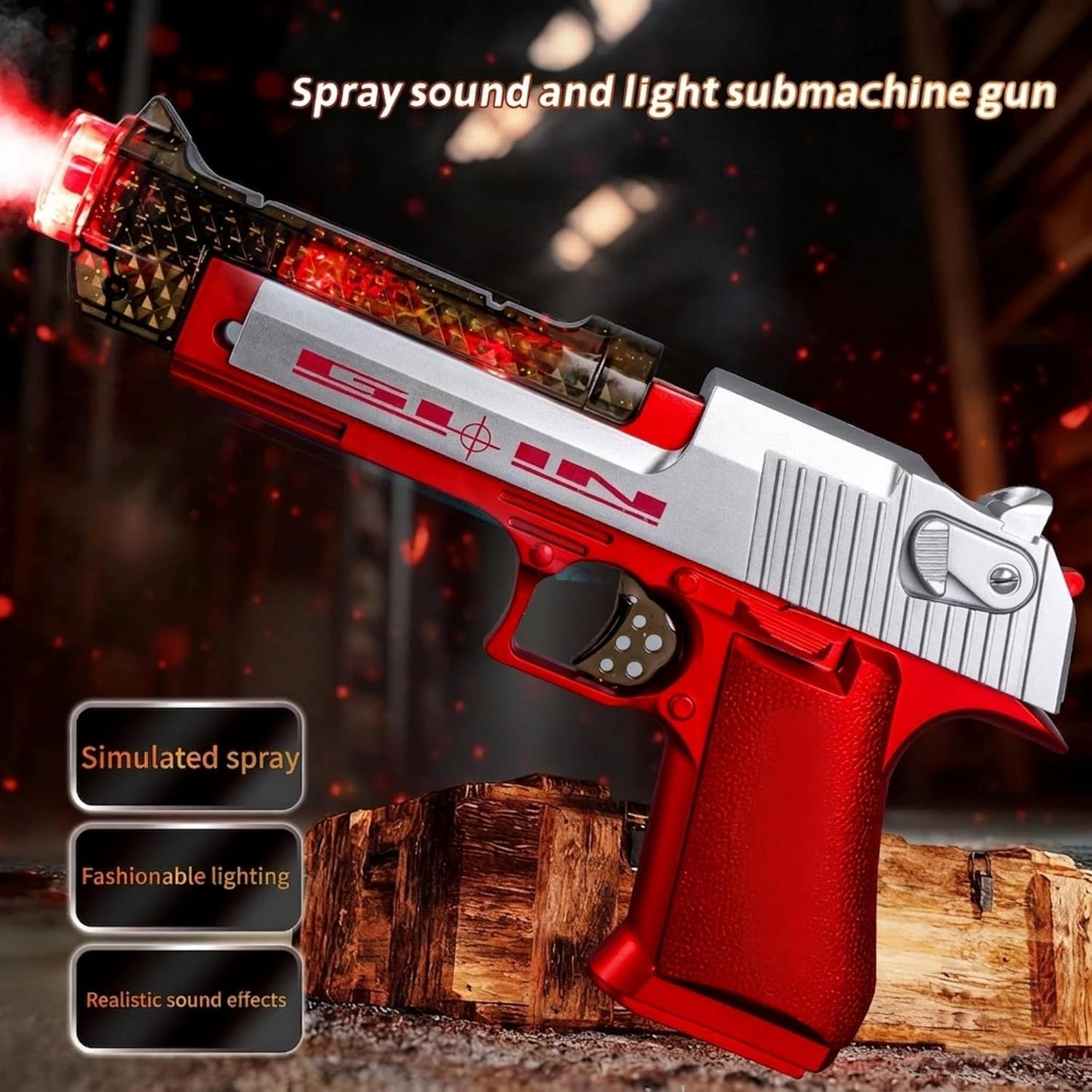 Musical Toy Gun for Kids with Light, Sound & Vibration (Pack of 1)