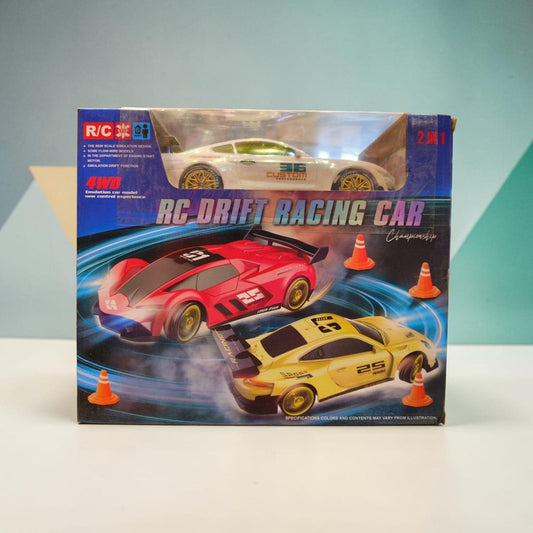 2-in-1 4WD RC Drift Racing Car  - White
