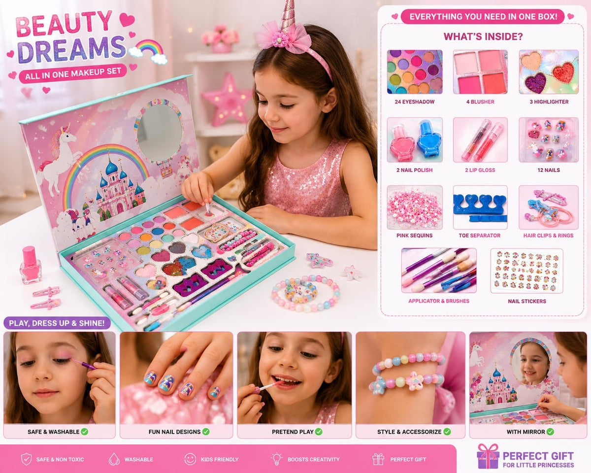 Girls’ Beauty & Makeup Kit with Accessories