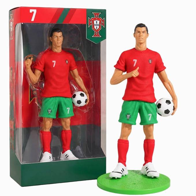 Ronaldo Action Figure With Mini Football And Stand.
