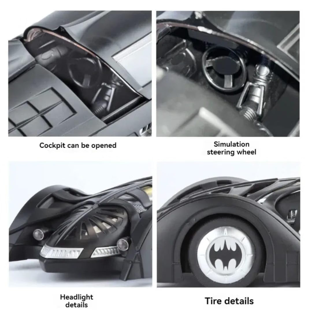 1:18 scale Classic Batmobile Die-Cast Model – Black Edition