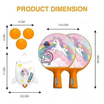 Hanging Table Tennis Trainer for Kids|Indoor Self Training Portable Ping Pong Set.