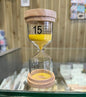 15 MInutes Wooden Base Sand Timer (Yellow)