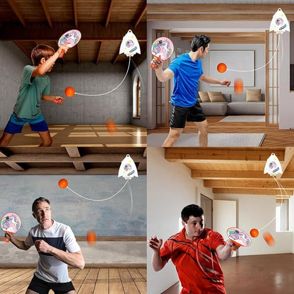 Hanging Table Tennis Trainer for Kids|Indoor Self Training Portable Ping Pong Set.