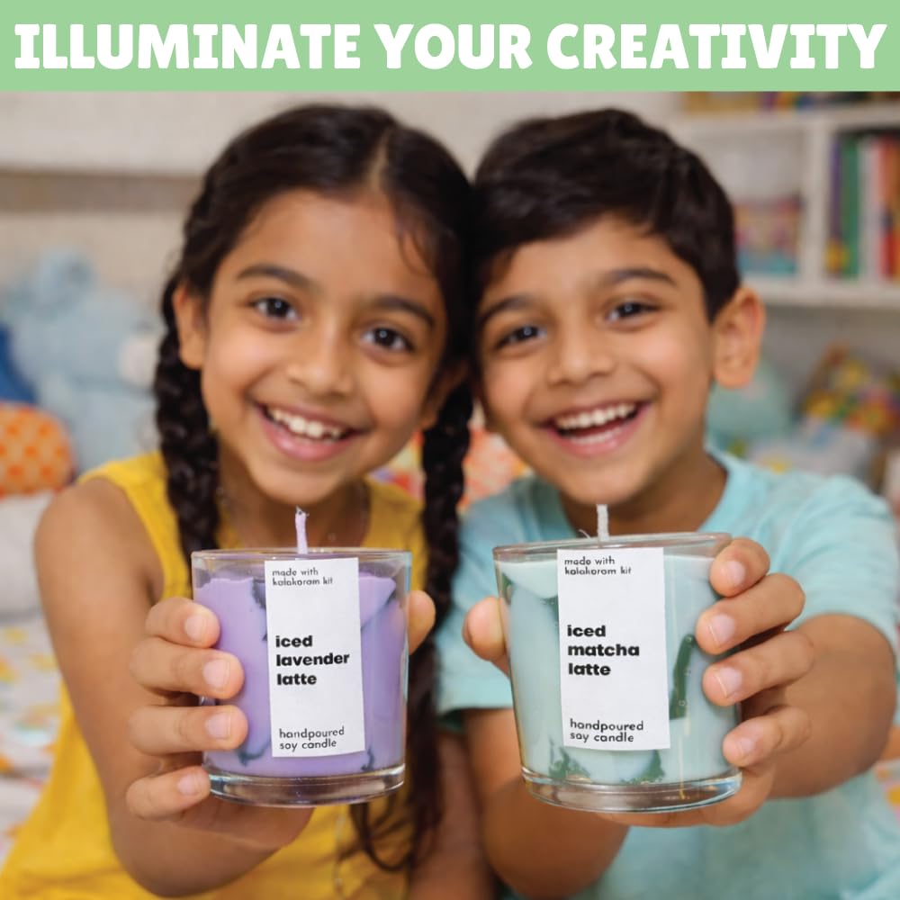 Latte Candle Making Kit | Make 3 Aromatic Candles with Natural Soy Wax
