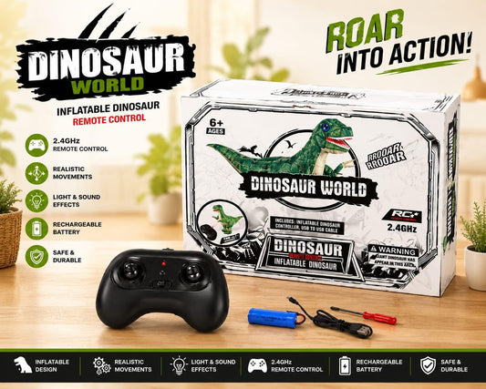 Giant RC Inflatable Dinosaur Toy for Kids - 125 CM