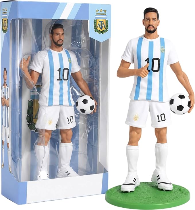Lionel Messi Action Figure With Mini Football And Stand.