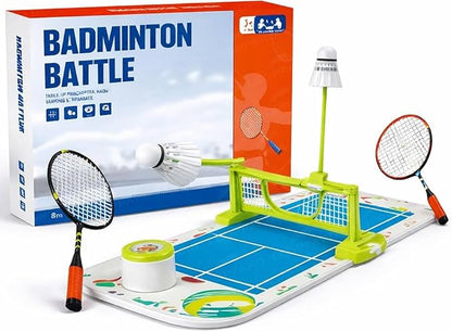Badminton Battle Tabletop Game Set | Interactive Indoor Sports Game.