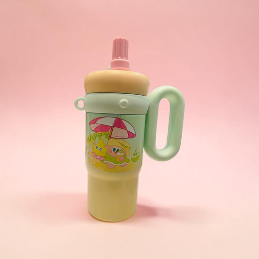 Happy Beach Kids Sipper Tumbler with Handle & Straw – Pastel Edition