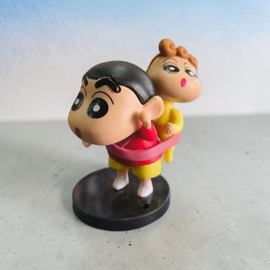 Shinchan & Himawari Family Figurine – Cute Cartoon Collectible ( 9 CM)