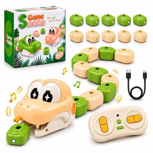 Remote Control Magnetic Snake with Music & LED Light for kids