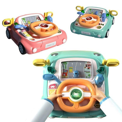 Steering Wheel Baby Racing Car with Realistic Sound and Light