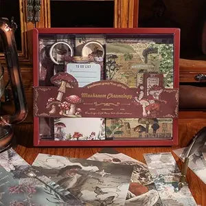 Mushroom Chronology Vintage Journal Kit For Girls.