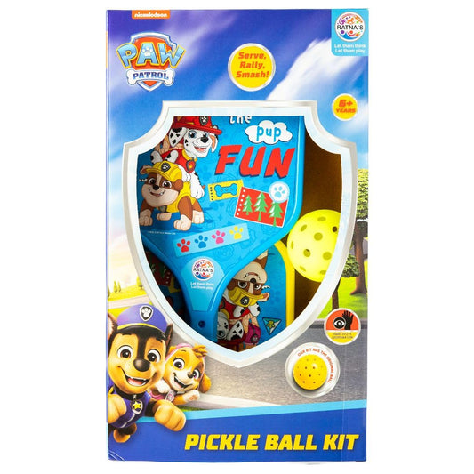 Paw Patrol Pickleball Kit, 2 Player Game, 2 Paddles with 1 Ball, Durable Lightweight Pickle Ball Racket Set