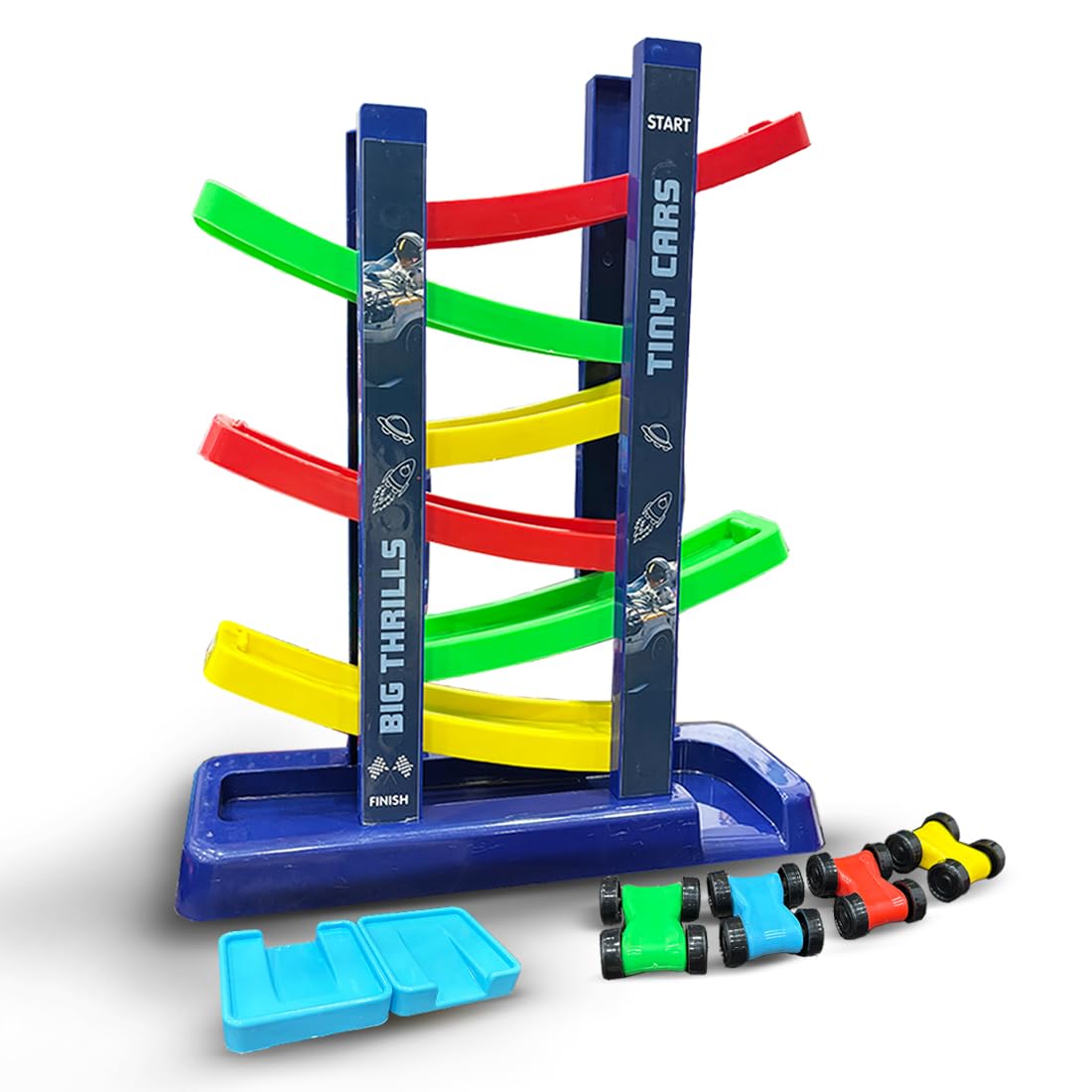 Tiny Cars Big Thrills Multi-Level Racing Track Set