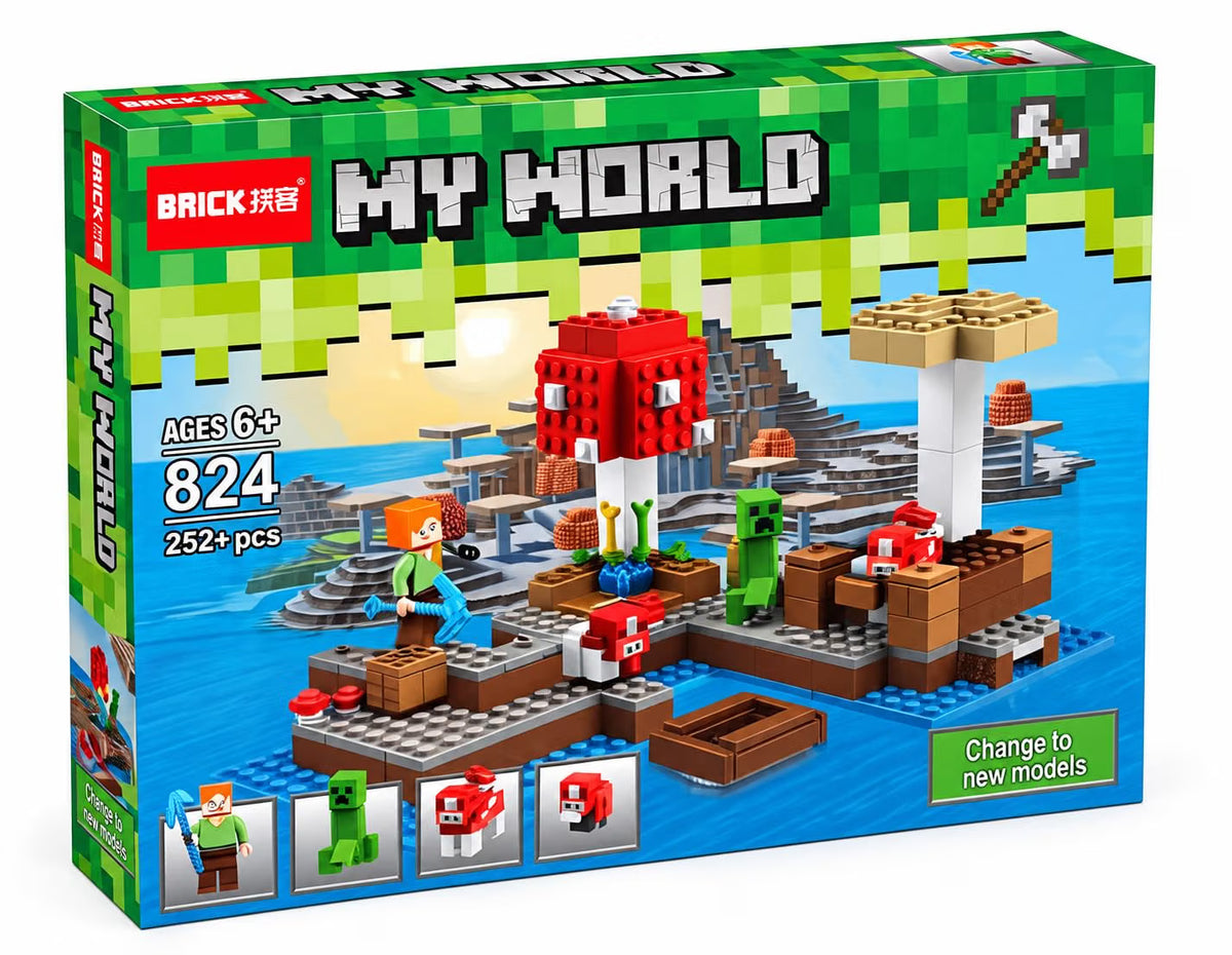 Building Bricks Set for Kids Island scene (252+ Pieces)
