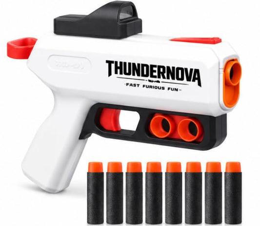 ThunderNova Foam Dart Blaster Gun for Kids with 8 Foam Darts