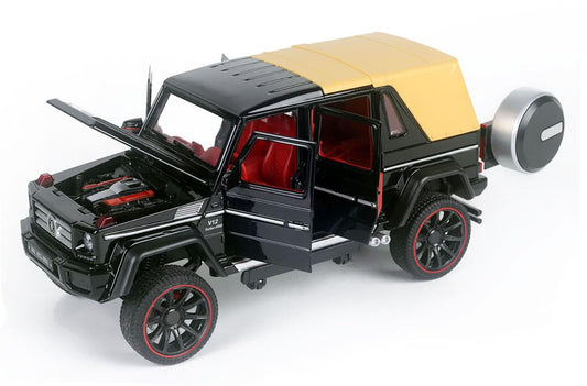 1:24 scale G-Class Style Luxury SUV Die-Cast Model – Black & Gold Edition