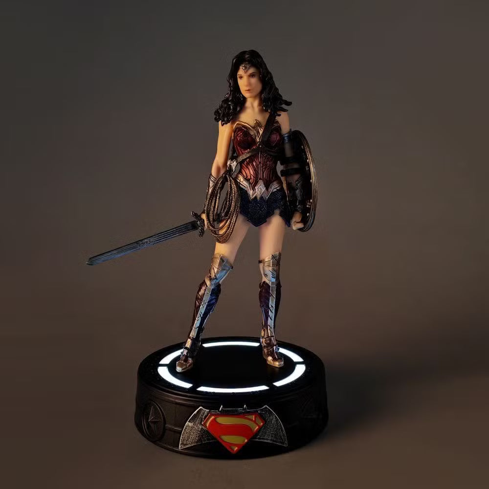 Wonder Woman Action Figure with LED Stand Base – 20cm Re