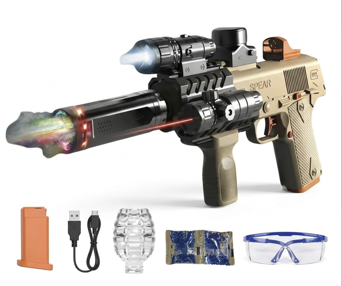 Electric Gel Bead Blaster Toy Gun with Light & Sound Effects