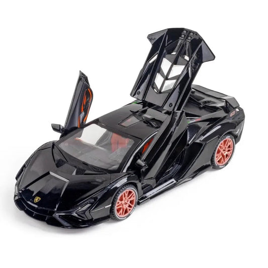 1:24 scale Lamborghini-Inspired Die-Cast Supercar Model – Black Edition