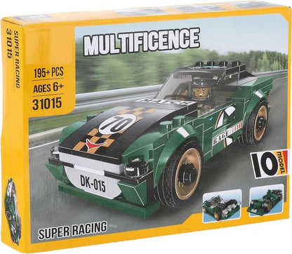 Bricks Racing Multificence Block Kit (195+ Pieces)