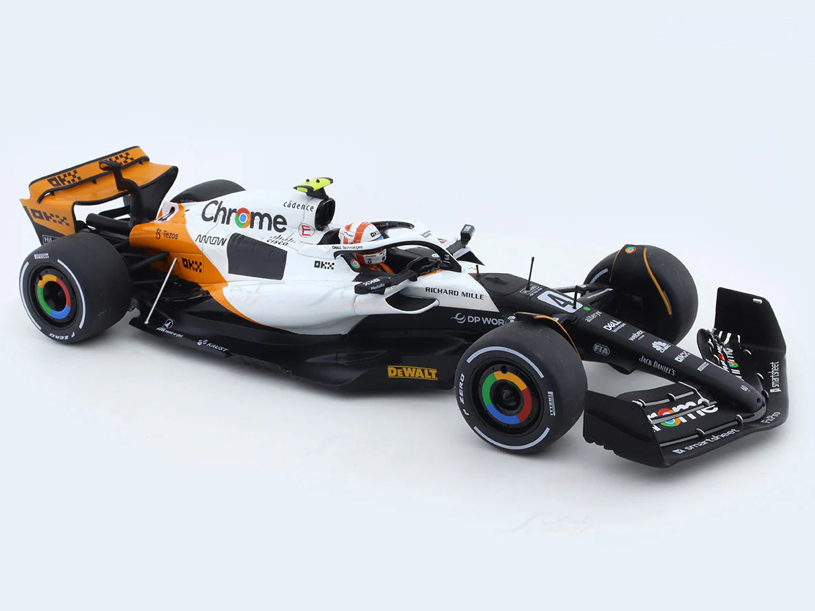 CCA 1:24 McLaren MCL60 Formula 1 Diecast Model Car – 2023 Monaco GP Lando Norris Edition