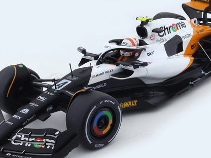 CCA 1:24 McLaren MCL60 Formula 1 Diecast Model Car – 2023 Monaco GP Lando Norris Edition